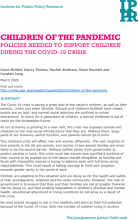 Children of the pandemic: policies needed to support children during the Covid-19 crisis